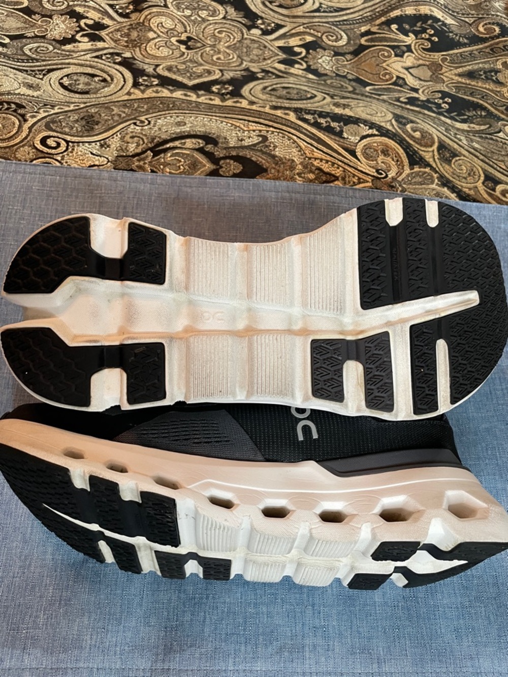 On Cloud - CloudRunner- Black, White and Charcoal Gray Women's Athletic Shoes - Picture 6 of 10